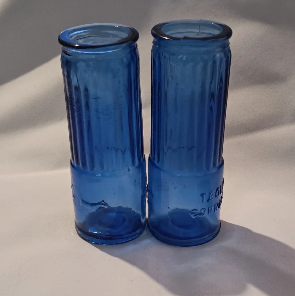 Corralejo Tequila Shot Gun Shell Cobalt Blue Mexican Shot Glasses  2 oz